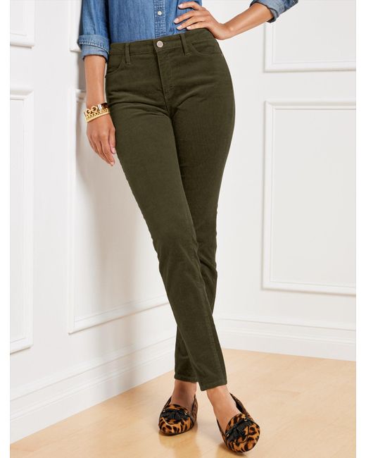 Talbots Stretch Corduroy Jeggings Pants in Green | Lyst UK
