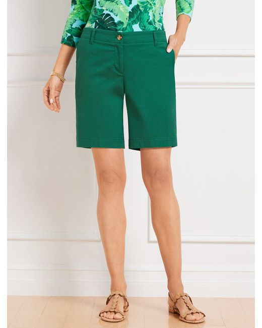 Talbots Green Relaxed Chino Shorts