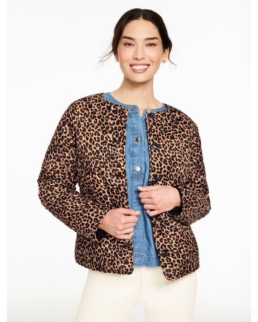 Talbots White Quilted Reversible Jacket