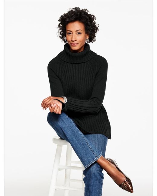 Talbots Black Turtleneck Sweater