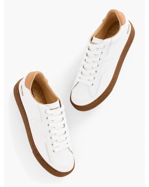 Tretorn White ® Hopper Leather Sneakers