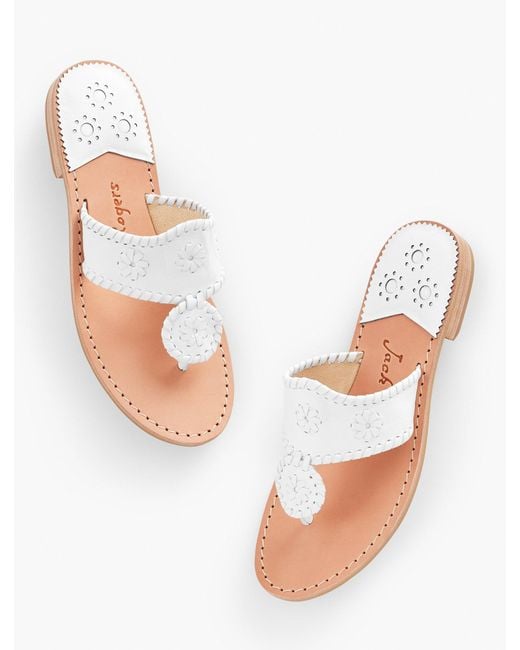 Jack Rogers White Jacks Flat Sandals