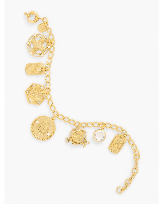 Talbots Metallic Coin Charm Bracelet