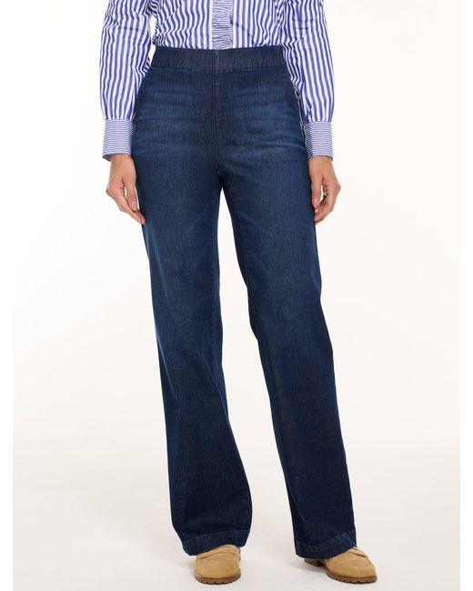 Talbots Blue Trouser Pull-on Travel Jeans