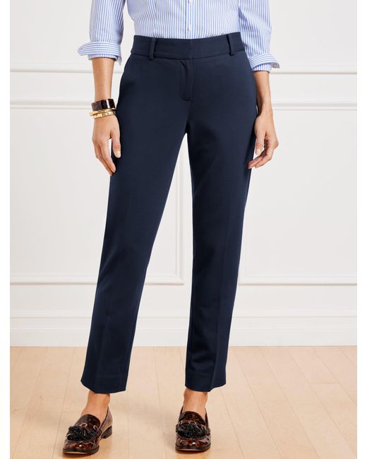 Talbots Blue Hampshire Straight Ankle Pants