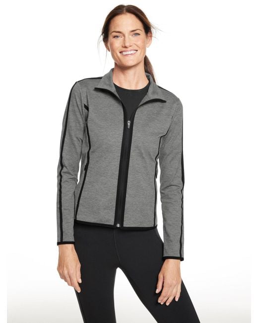 Talbots Gray Studio Stretch Full-zip Jacket