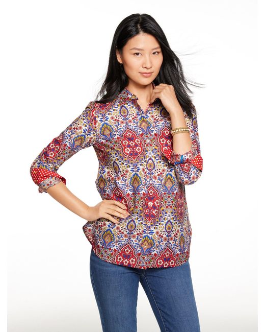 Talbots Women's Red Modern Classic Shirt