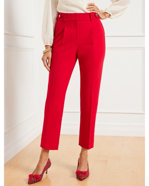 Talbots Tribeca Pants in Red