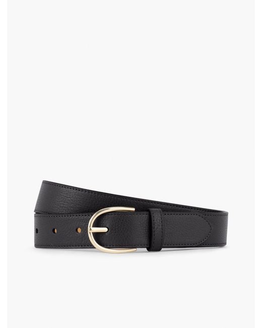 Talbots White Leather Belt