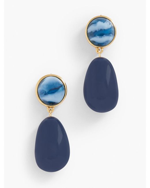 Talbots Blue Refined Drop Earrings