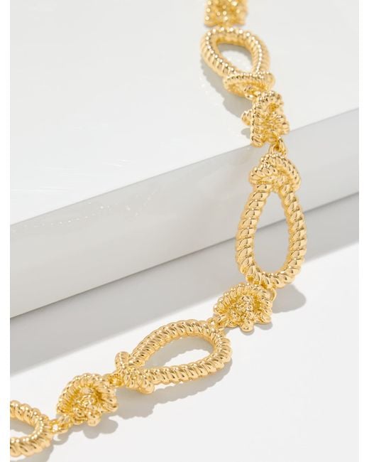 Talbots Metallic Nautical Knots Necklace
