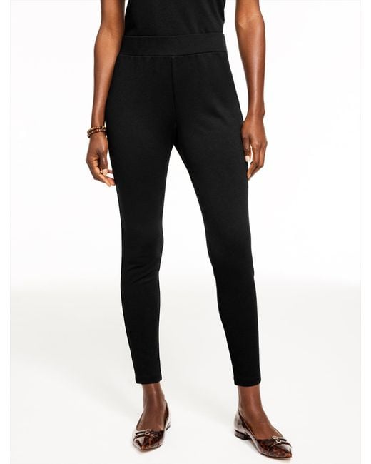 Talbots Black Passport Ponte Leggings