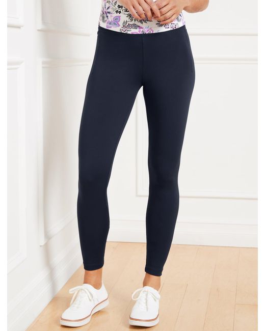 Talbots Blue Out & About Essential Leggings
