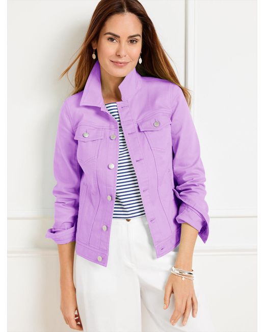 Talbots Purple Classic Jean Jacket