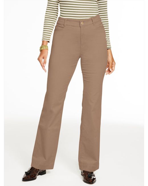 Talbots Natural Flare Leg Stretch Corduroy Pants
