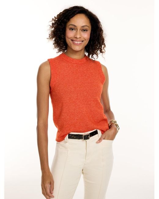 Talbots Red Crewneck Sweater Shell