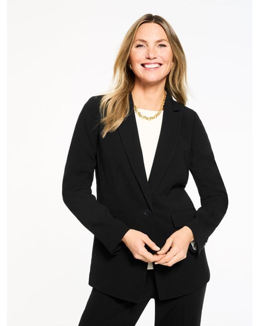 Talbots Black Easy Travel Blazer
