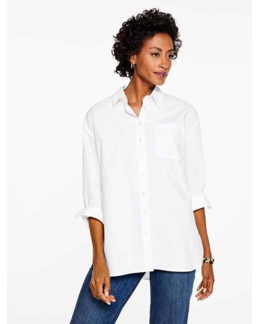 Talbots White Everyday Relaxed Shirt