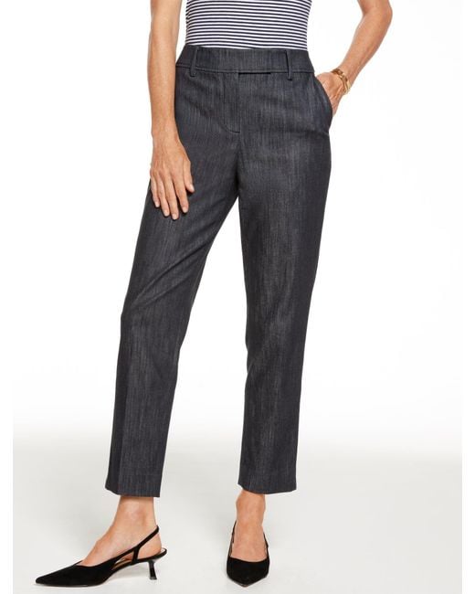 Talbots Blue Slim Leg Refined Denim Pants