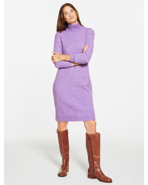 talbots purple dress Midi Shirtdress - Ditsy Voile