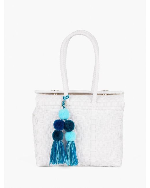 Un Pueblo White Bombom Mini Tote