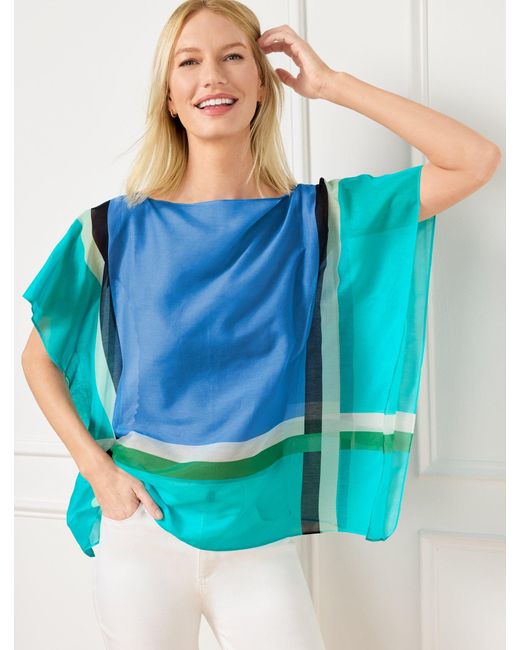 Echo Blue Colorblock Topper