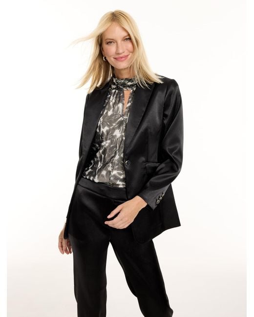 Talbots Black Rsvp Satin Blazer
