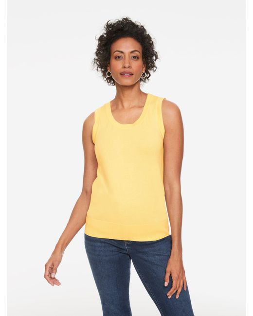 Talbots Yellow Charming Shell Sweater