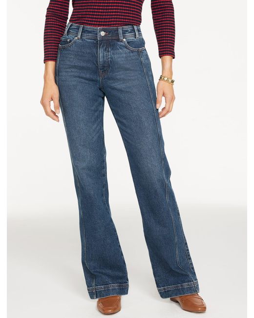 Talbots Blue Relaxed Bootcut Jean