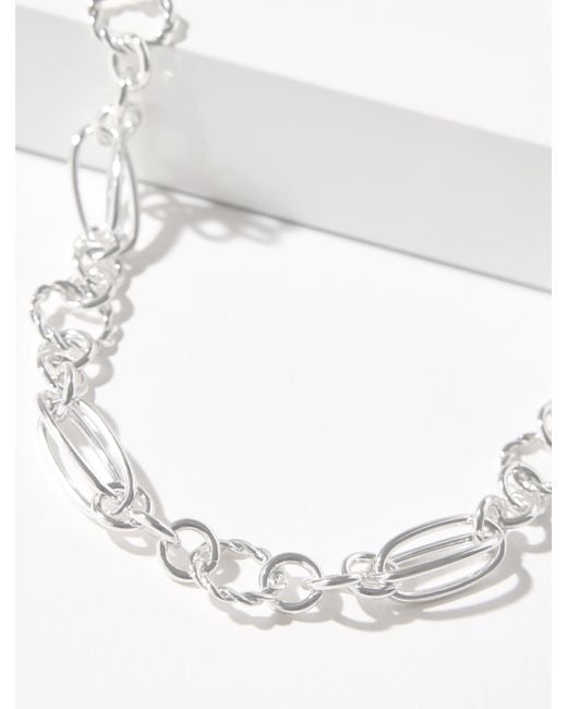 Talbots White Porter Chain Necklace