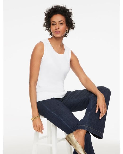 Talbots White Charming Shell Sweater