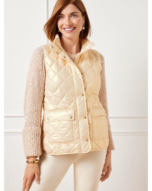 Vest Puffer & Quilted By Talbots In Pink, Size: Xs