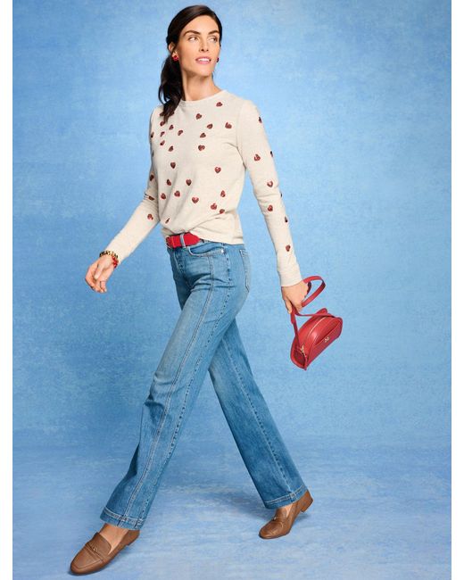 Talbots White Crewneck Sweatshirt
