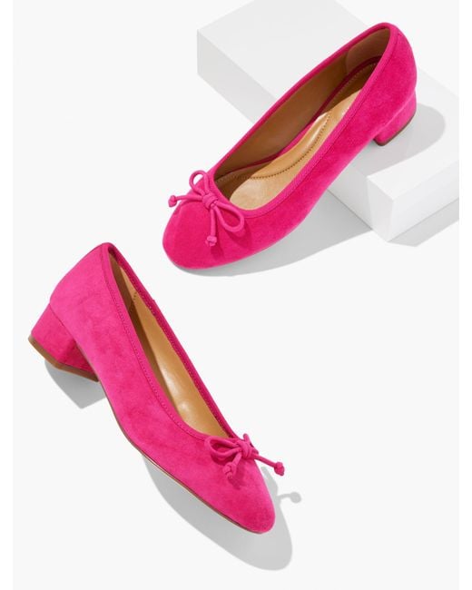 Talbots Pink Gabriel Suede Pumps