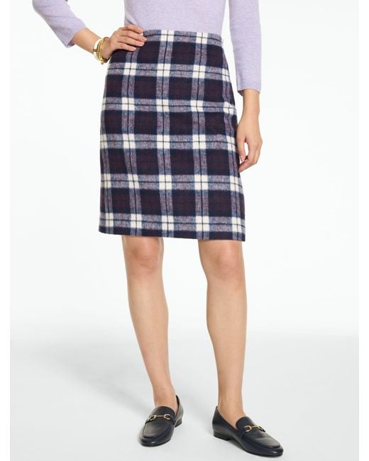 Talbots Blue A-line Skirt