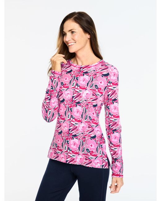 Talbots Pink Supersoft Jersey Long Sleeve T-shirt