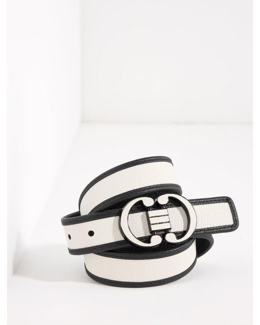 Talbots White Reversible Belt
