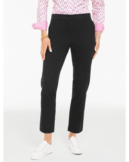 Talbots Blue Heritage Twill Perfect Crops Pants