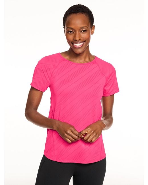 Talbots Pink Mesh Active T-shirt