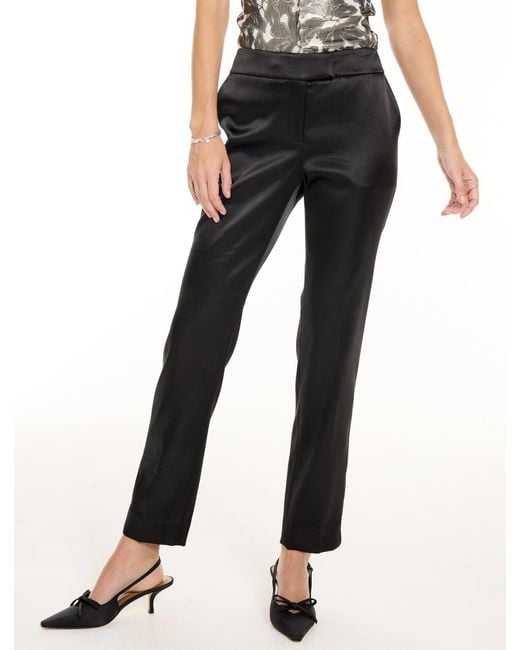 Talbots Black Rsvp Satin Slim Leg Pants