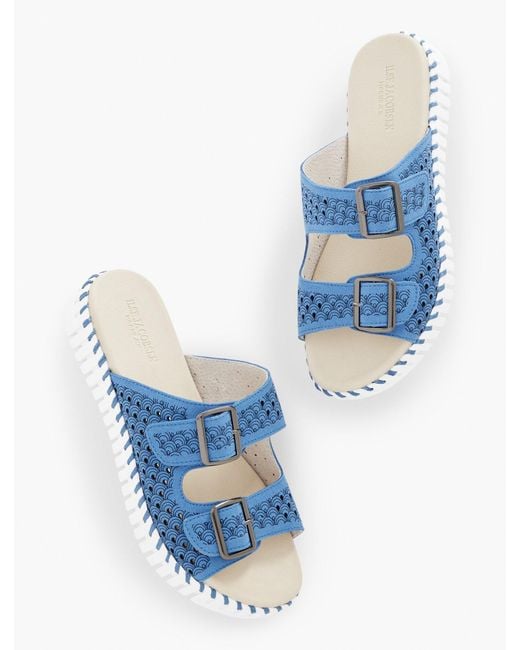 Ilse Jacobsen Blue Tulip Double Strap Sandals