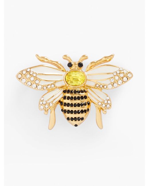 Talbots Metallic Honey Bee Brooch