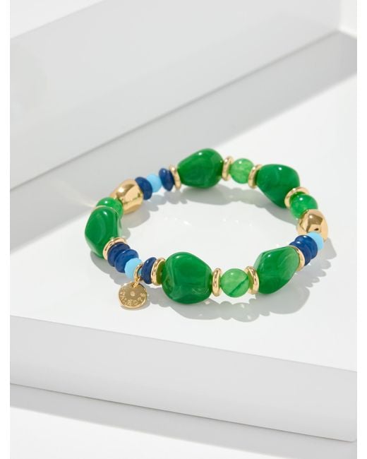 Talbots Green Amaru Stretch Bracelet