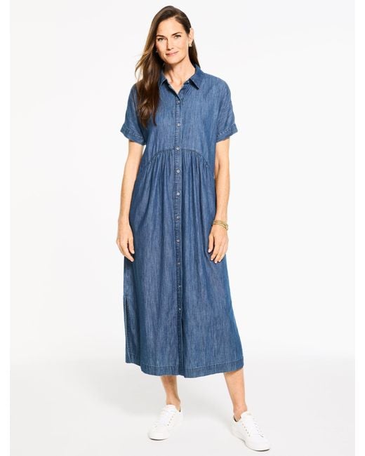 Talbots Blue Denim Shirtdress