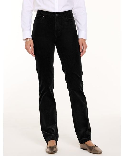 Talbots Black Stretch Corduroy Straight Leg Pants