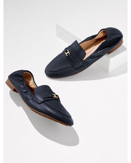 Talbots Blue Katrina Bit Nappa Loafers