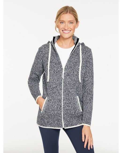 Talbots Gray Hooded Sweater