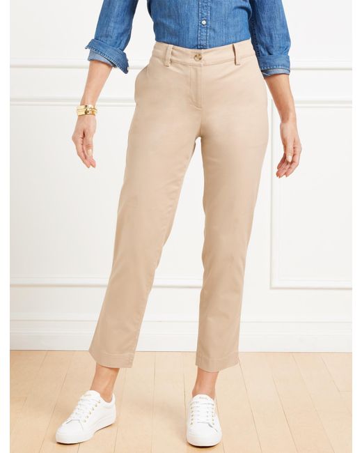 Talbots Blue Perfect Crops Pants