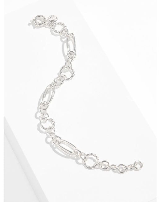 Talbots White Porter Chain Bracelet