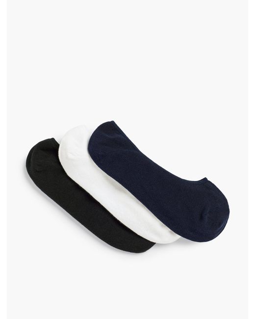 Talbots Blue Three-pair No-show Sock Set